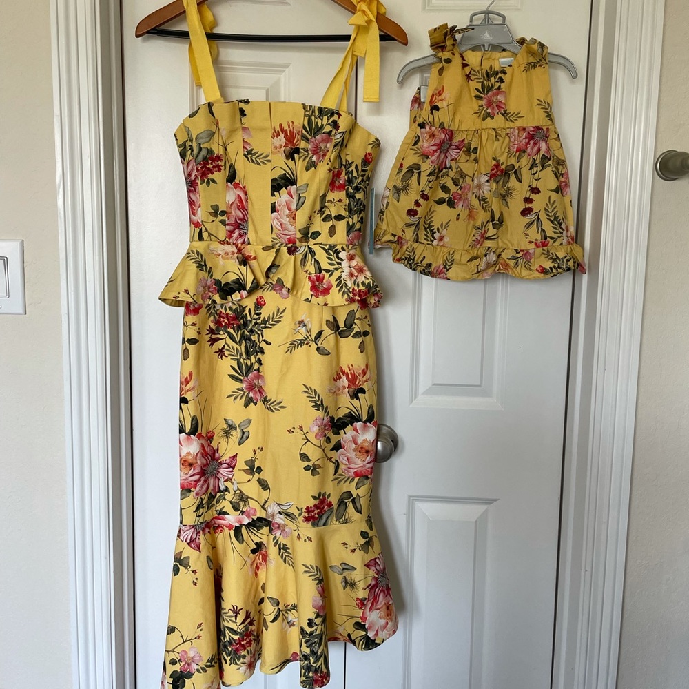 NWT “Mommy and Me” Ray of Sunshine Floral Dress Set
